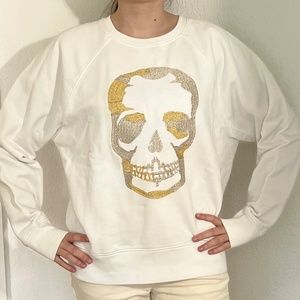 ZADIG & Voltaire Upper Skull Embroidered Pullover Top